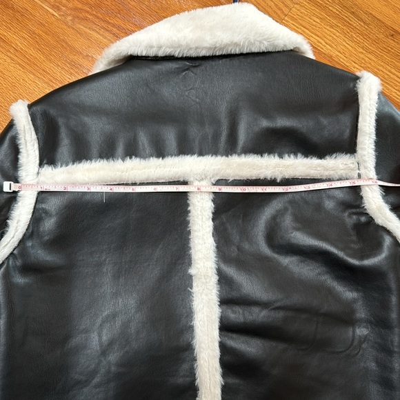 Brand new French Connection leather fur jacket - Picture 7 of 11